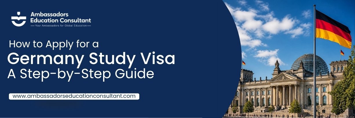 Student preparing documents for a Germany Study Visa before submitting a university visa application.