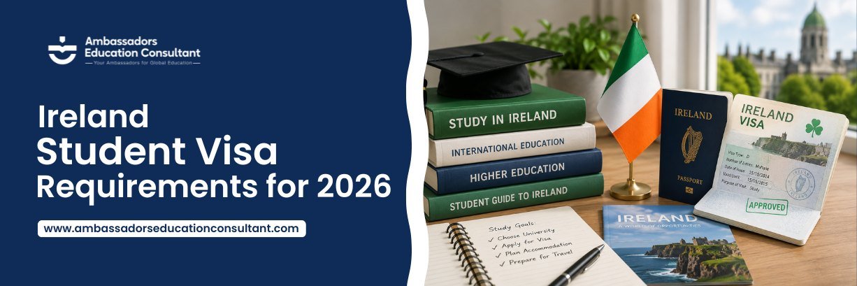Ireland student visa requirements for studying in Ireland in 2026.