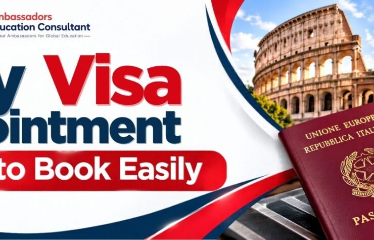 Italy visa appointment booking process with seven simple steps for visa applicants.